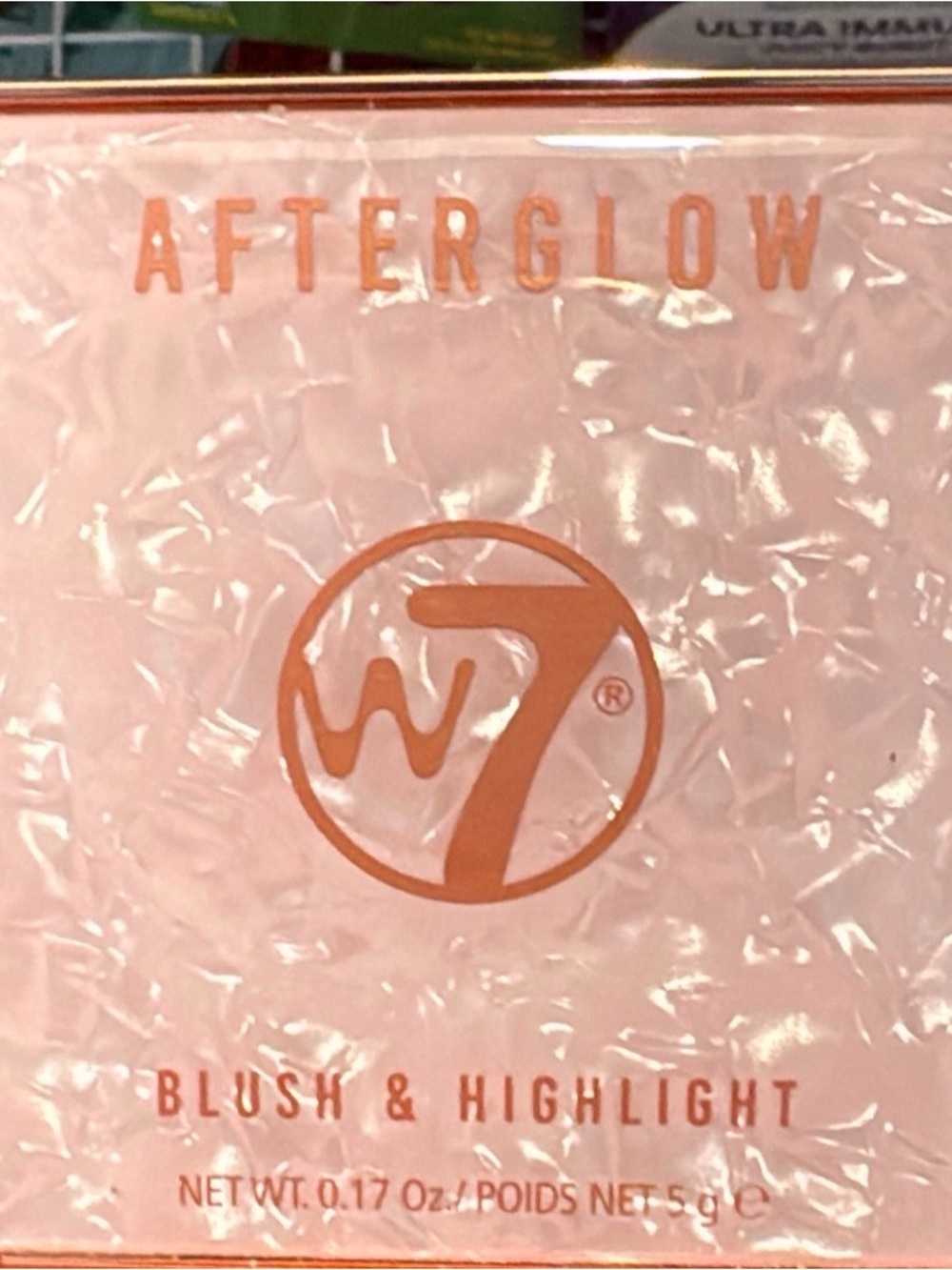 w7 Afterglow Blush & Highlighter — Pink Swirl Glow